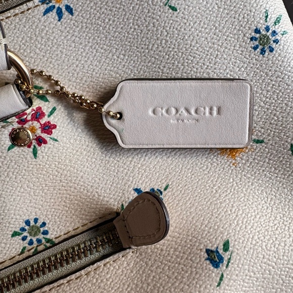 Coach Floral Print Tote Bag Limited Edition Large Shoulder Bag - Picture 4 of 7